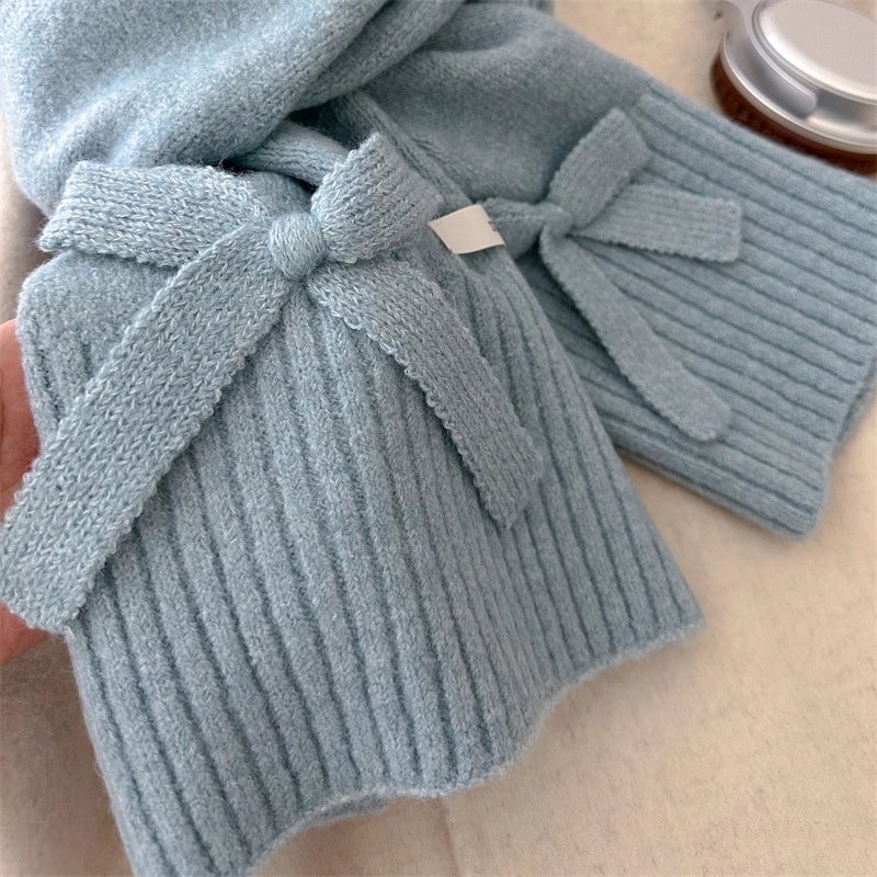 Women's Cute Sweet Solid Color Spandex Polyester Acrylic Scarf