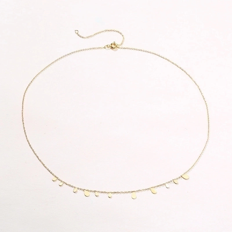 Minimalist Heart Shape 201 Stainless Steel Plating Stainless Steel Necklaces
