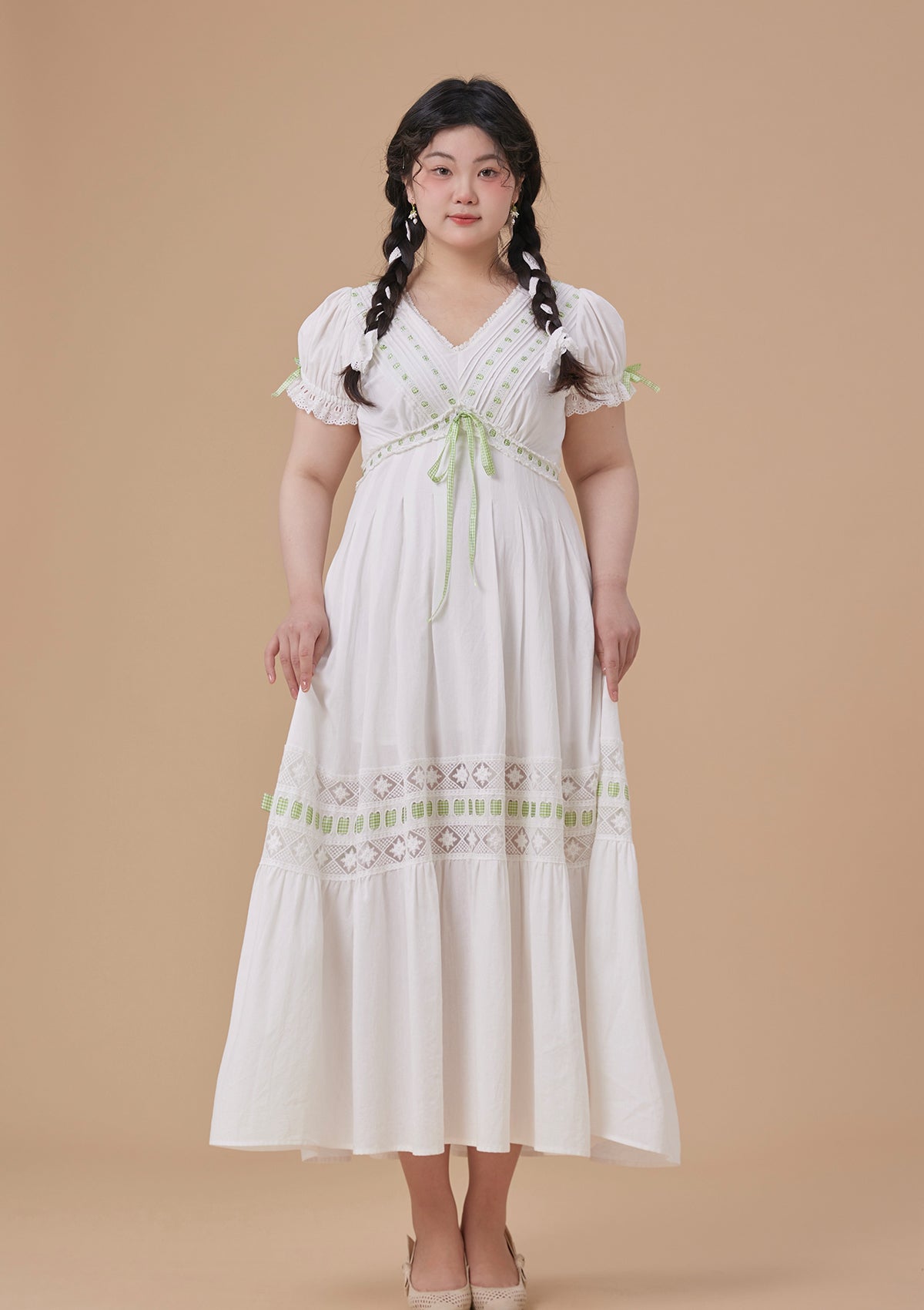 Curve & Plus Green Apple Paradise Dress