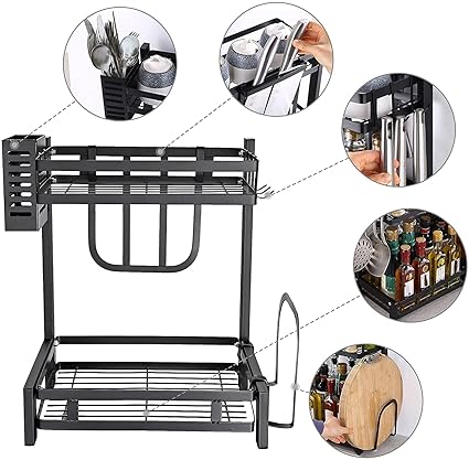 2 Layer Multifunctional Spice Rack. Spice Organizer