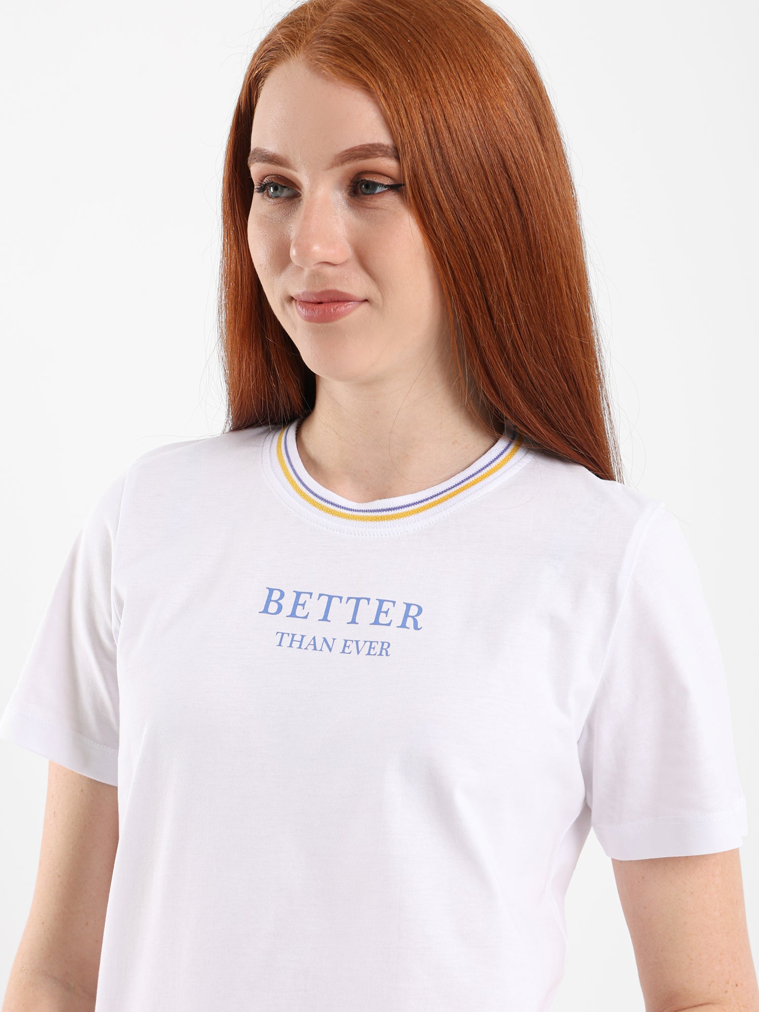 Striped Collar Graphic Tee