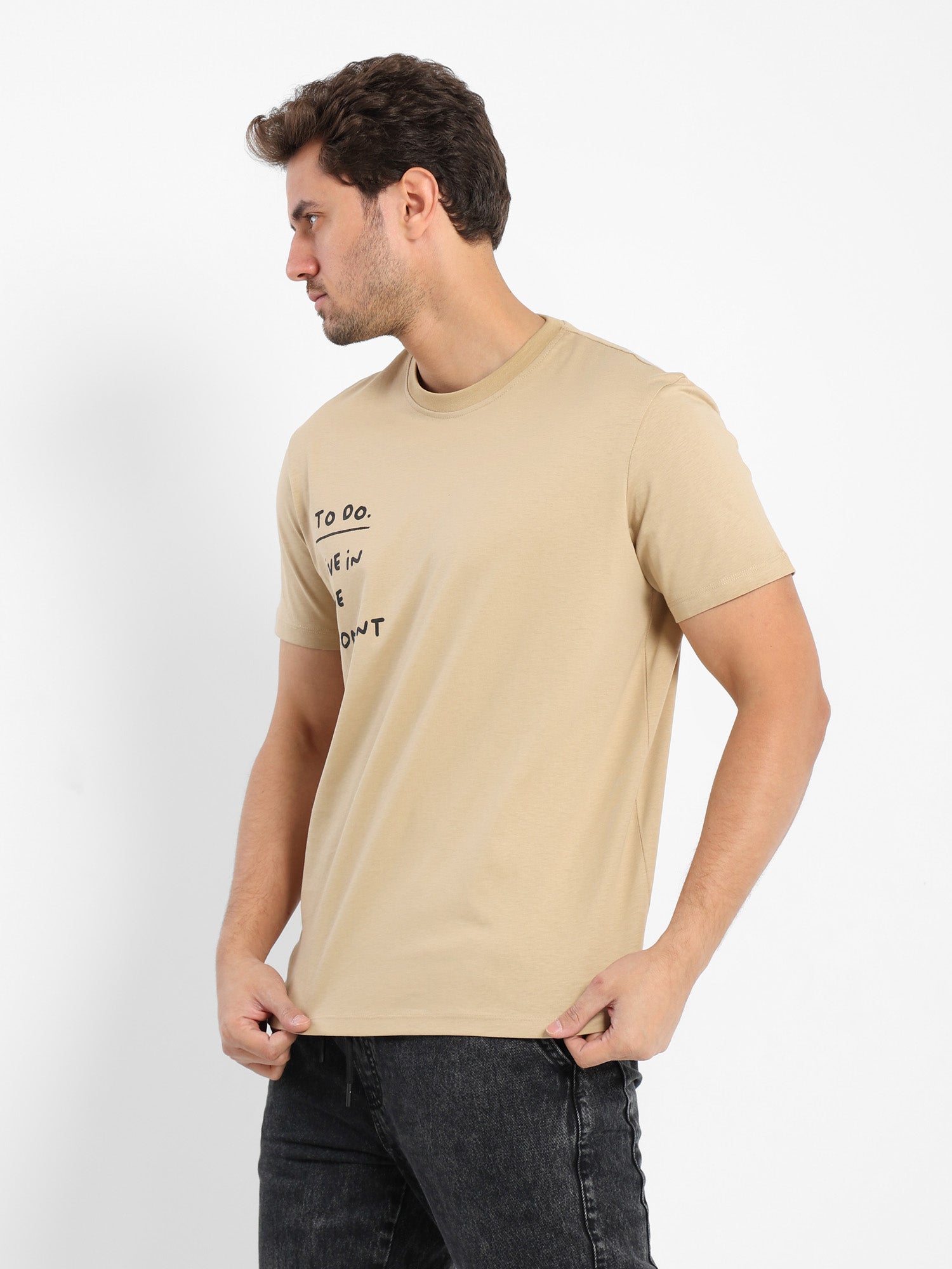 Place Print Half Sleeves T-Shirt