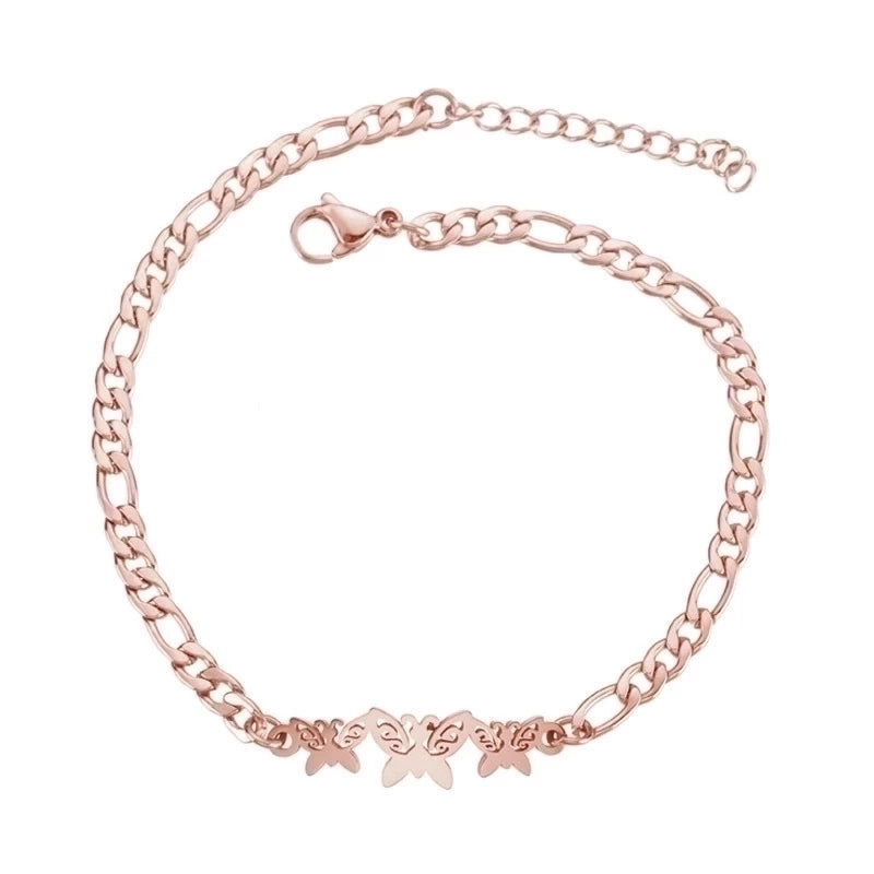 Sweet Butterfly Titanium Steel Plating Bracelets