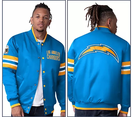 🔥Buy 2 for only $55🎁Buy 2 Get 2 Free🏈NFL Starter Satin Twill Snap Front Jacket