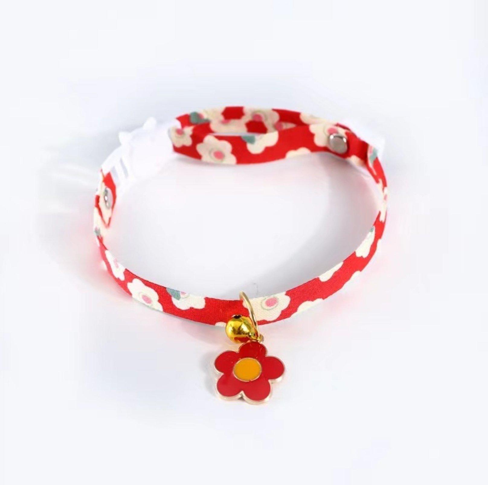 Flower Series Pendant Style Adjustable Pet Collar