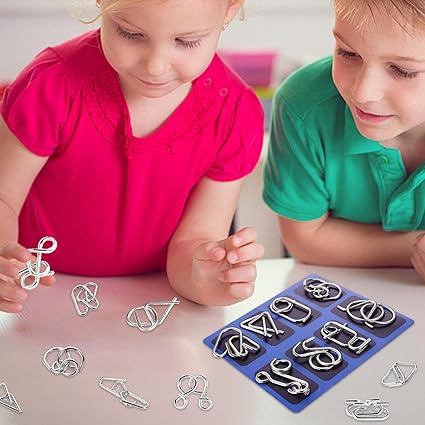 🔥Promotion 49% OFF-Metal Puzzle Ring.Educational intellectual Toys IQ Toys.Metal Brain teaser Puzzles