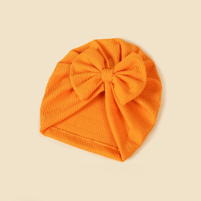 Baby Girl's Baby Boy's Minimalist Solid Color Bow Knot Baby Hat