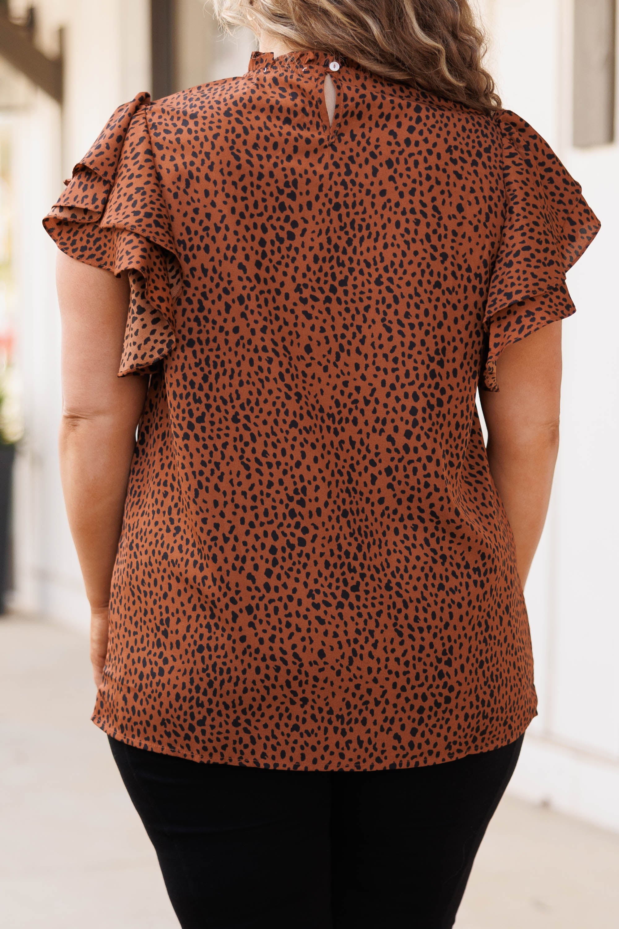 Overture Blouse. Cinnamon