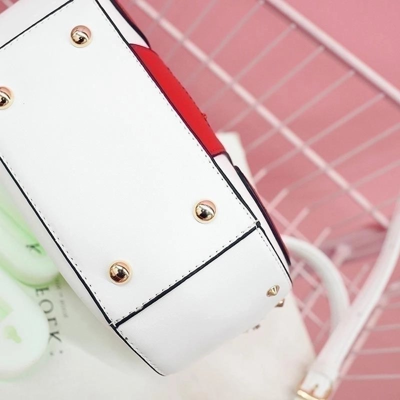 Women's Large Pu Leather Radio Fashion Oval Zipper Crossbody Bag