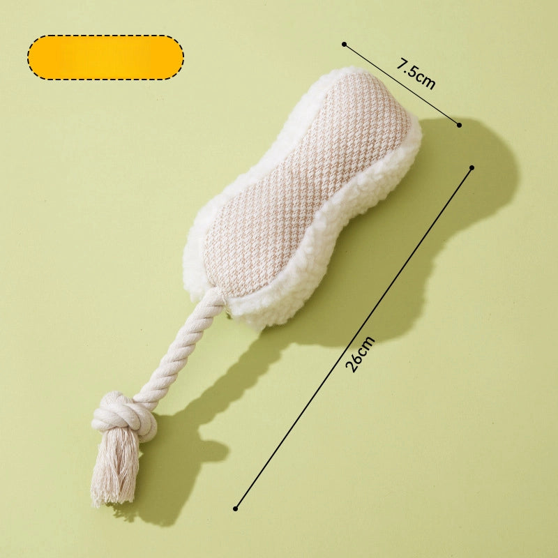 Pet Bite Toy Wear-resistant Tear-resistant Cotton Rope Toy Dog Molar Tooth Cleaning Cartoon Pet Toy