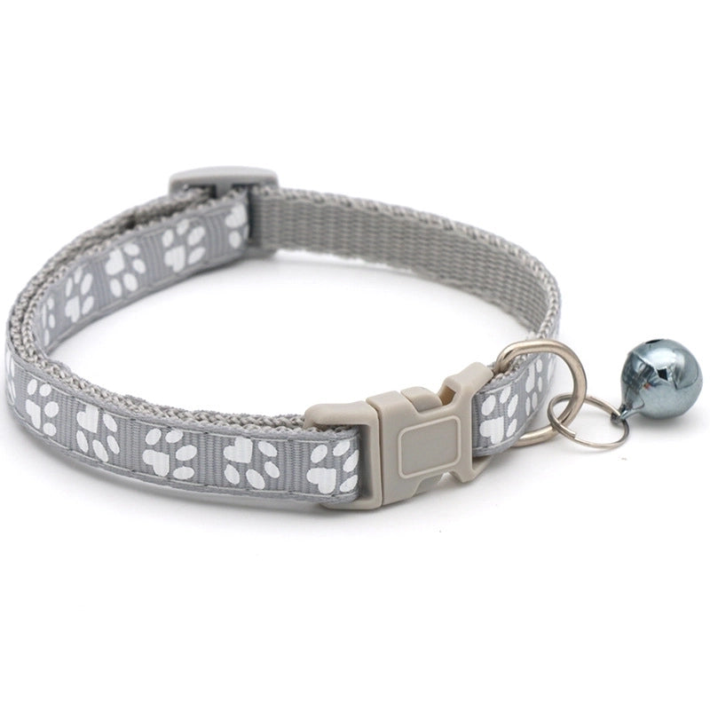 Casual Pp Solid Color Footprint Pet Collar