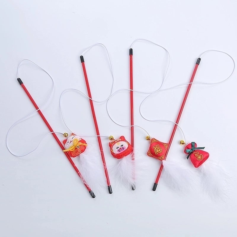 Pet Supplies Cat Toys New Year's Prosperous Series Funny Cat Stick