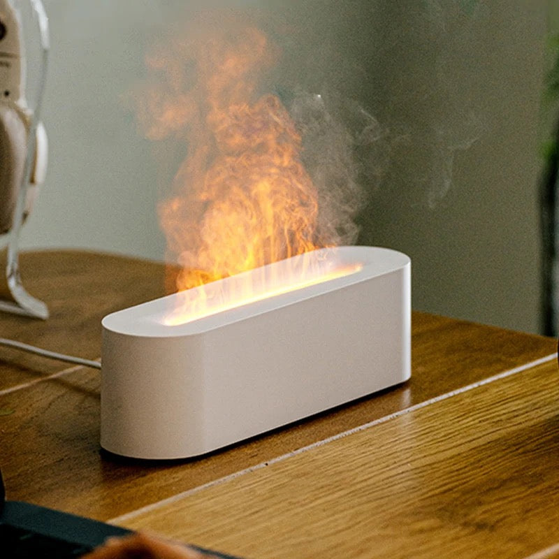 Fireplace Flame Diffuser. Aromatherapy Essential Oil Diffuser. 150ml Cool Mist Ultrasonic Humidifier