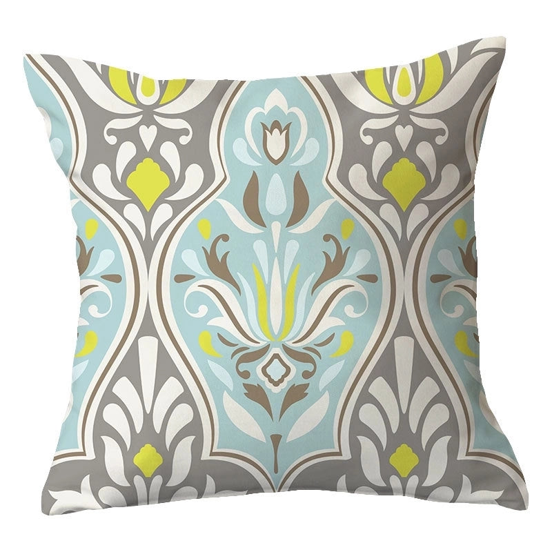 Casual Vacation Color Block Plush Pillow Cases