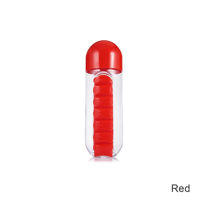 Water Bottle With Weekly Pillbox Buy 2/5 get 1/3 Free