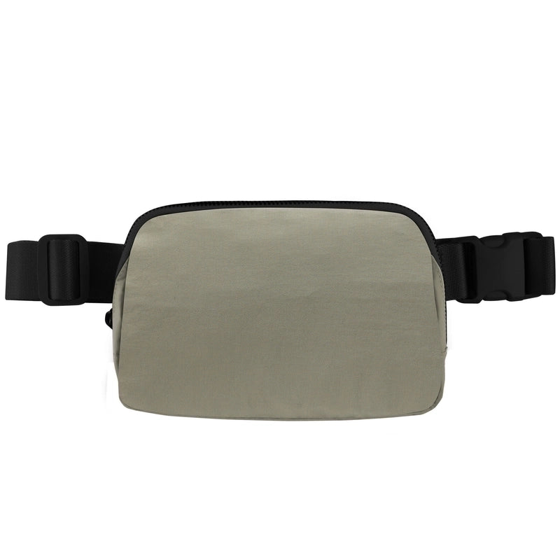 Women's Sports Solid Color Nylon Waist Bags