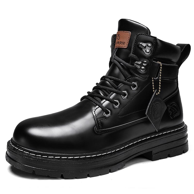 Men's Small Yellow Trendy Fashion Martin Boots