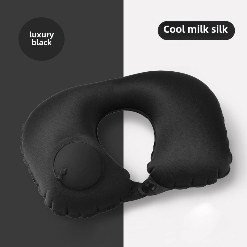 Inflatable U-shaped Pillow Cool Pressing Inflatable Pillow Travel Portable Neck Pillow Travel Sanbao Storage Pillow For Airplane