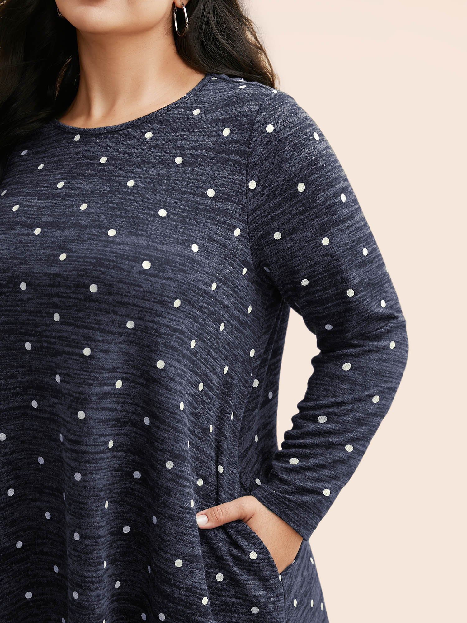 Heather Polka Dot Pocket T-shirt