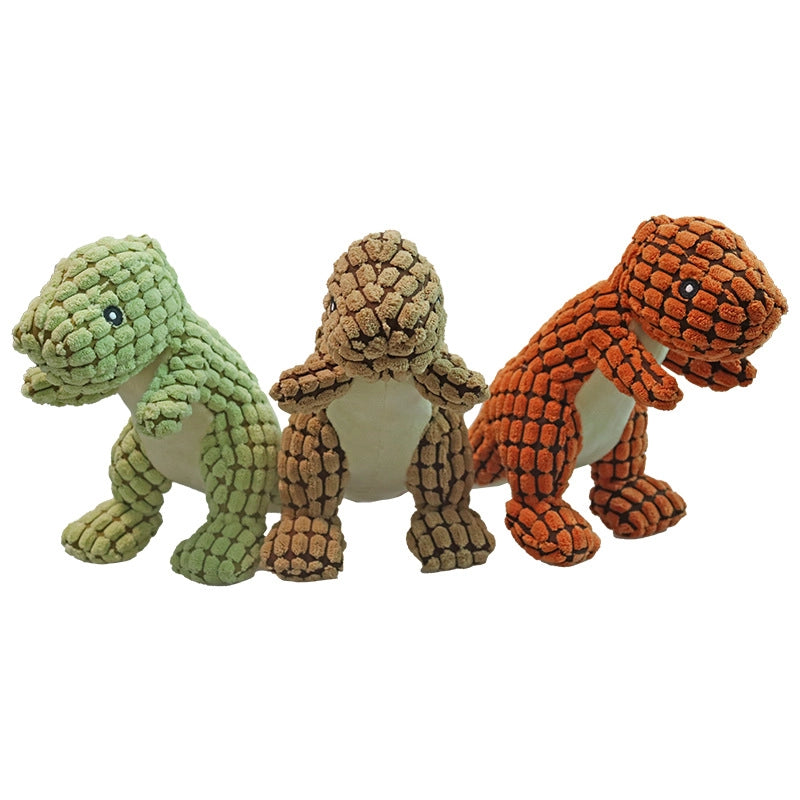 Hot Pet Supplies Dog Bite Toy Dog Sound Toy Pet Toy Plush Dinosaur Dog Toy  Direct Sale