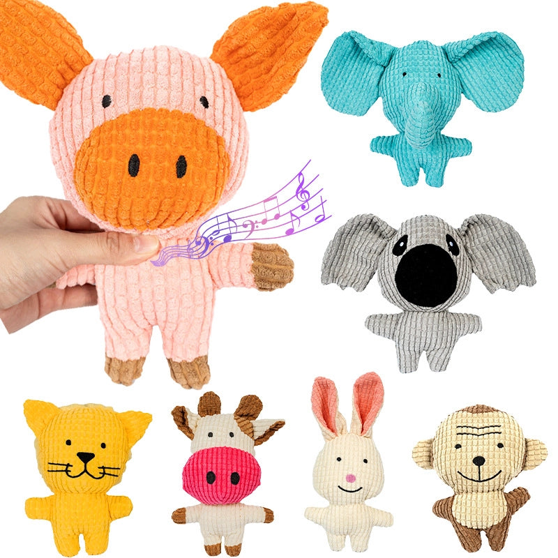 Dog Toy Bone Shaped Chew Toy For Small Medium Dogs Durable Rubber Material Teeth Cleaning Design