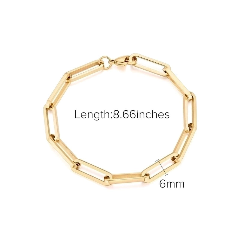 Minimalist Geometric Titanium Steel Cable Chain Bracelets In Bulk
