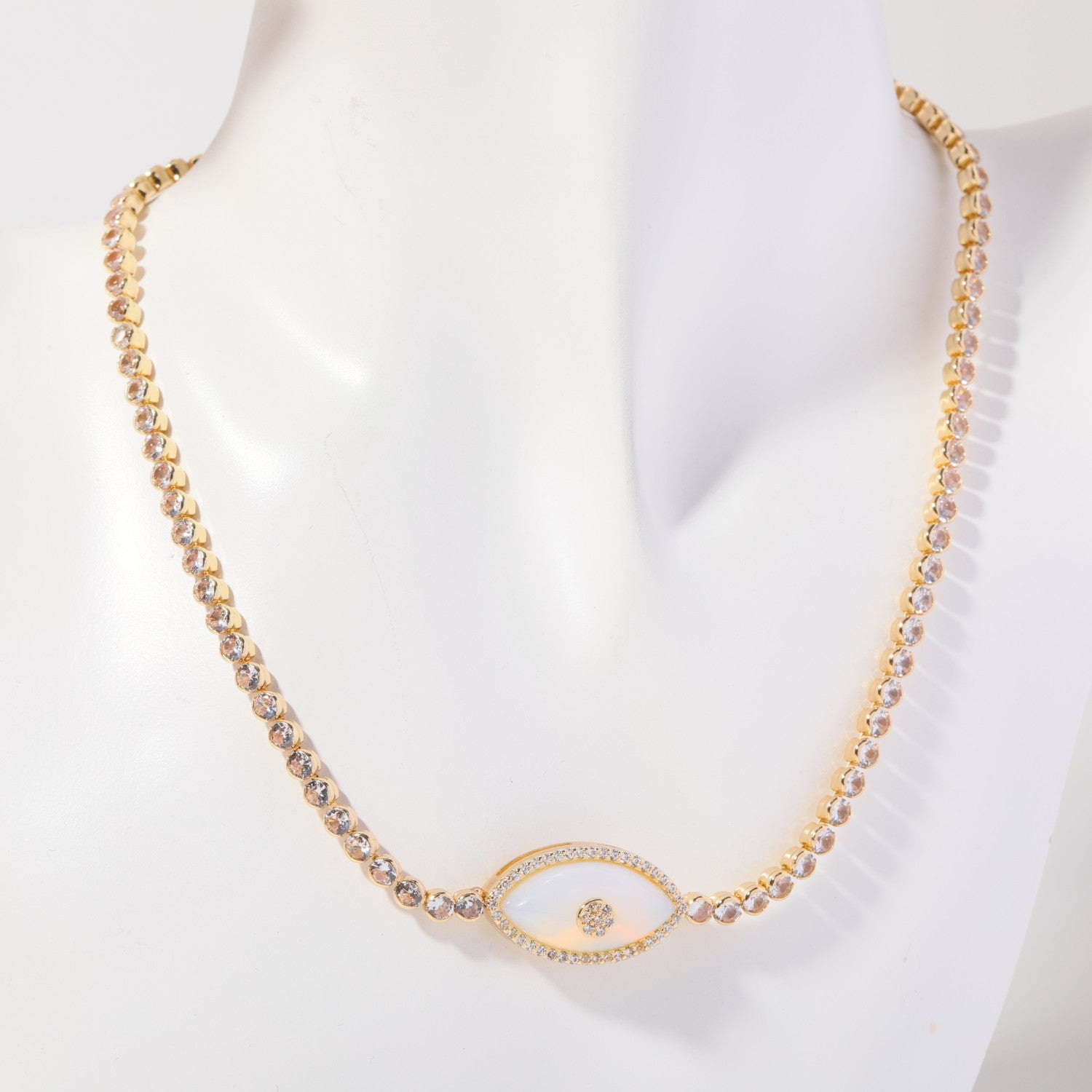Eye Droplet Copper Necklaces
