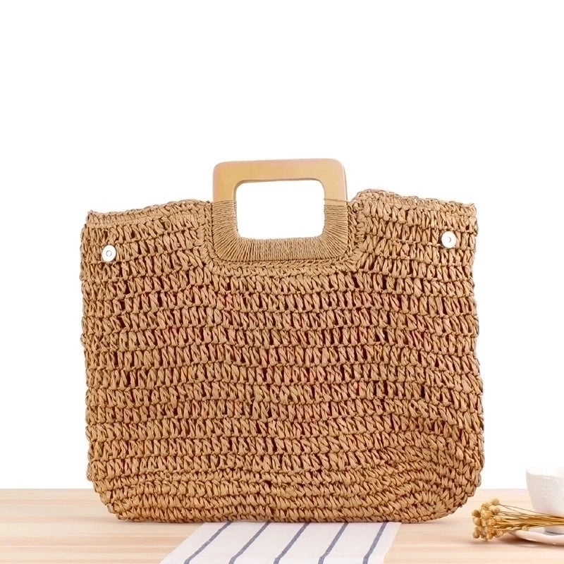 Women's Large All Seasons Straw Basic Straw Bag