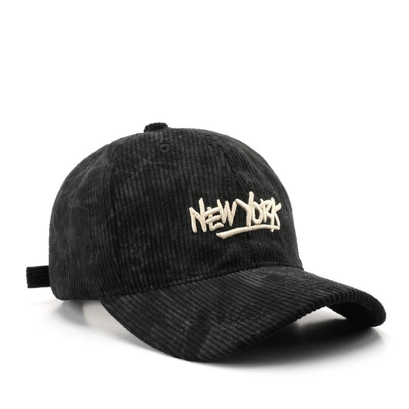 Unisex Vintage Style Minimalist Letter Embroidery Curved Eaves Baseball Cap