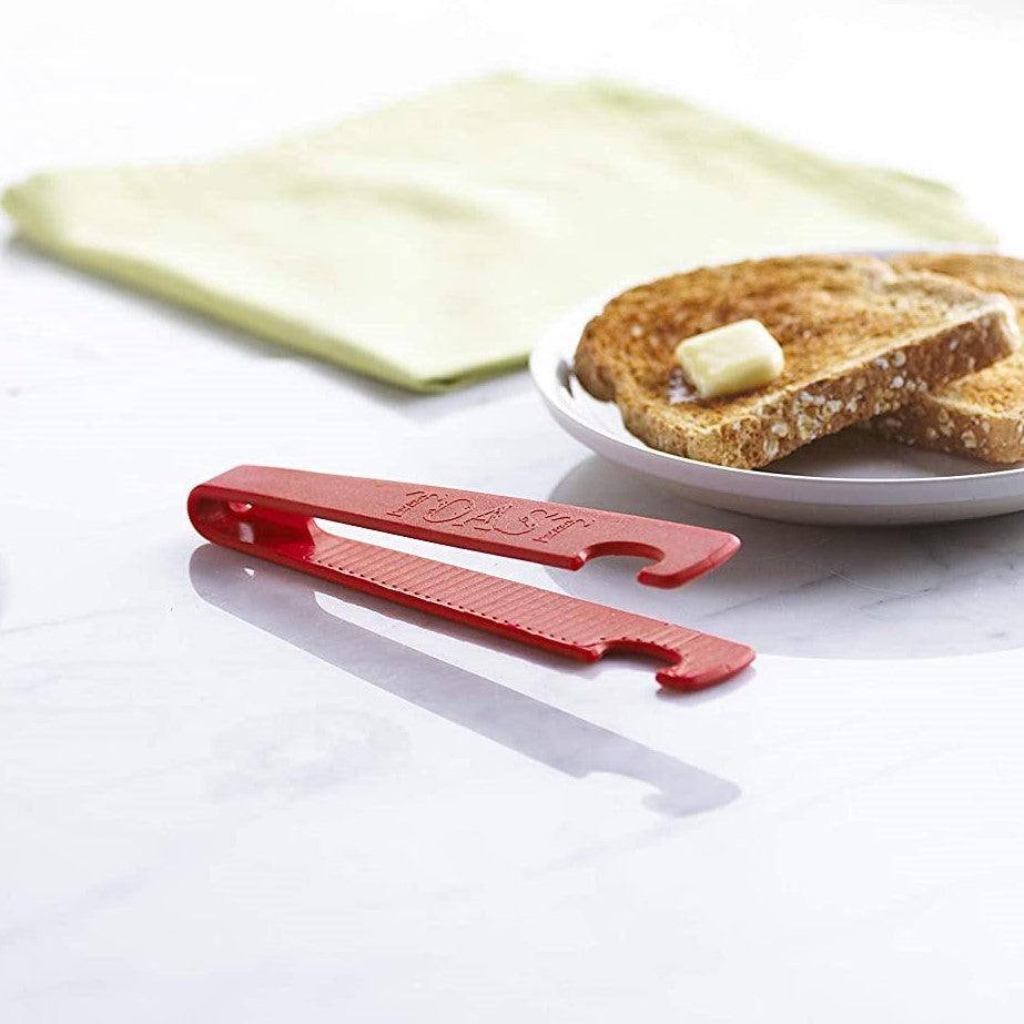 Silicone Toaster Tongs - Red