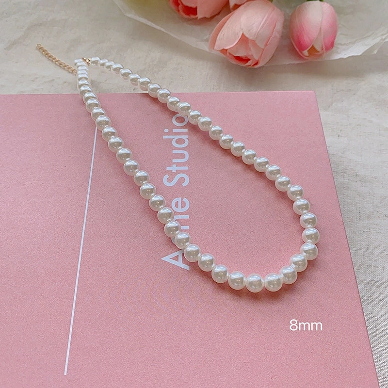 Fashion Heart Shape Titanium Steel Beaded Zircon Layered Necklaces 1 Piece
