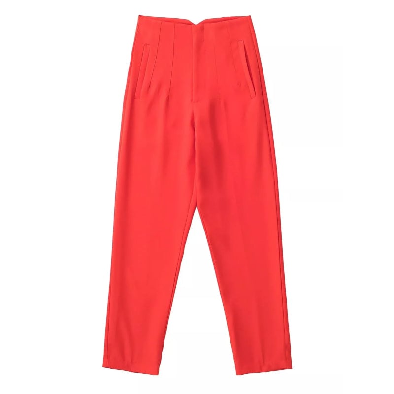 High Waist Fashionable Women's Pants