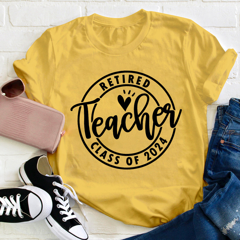 Personalized Looking Forward To Retirement Teacher T-Shirt