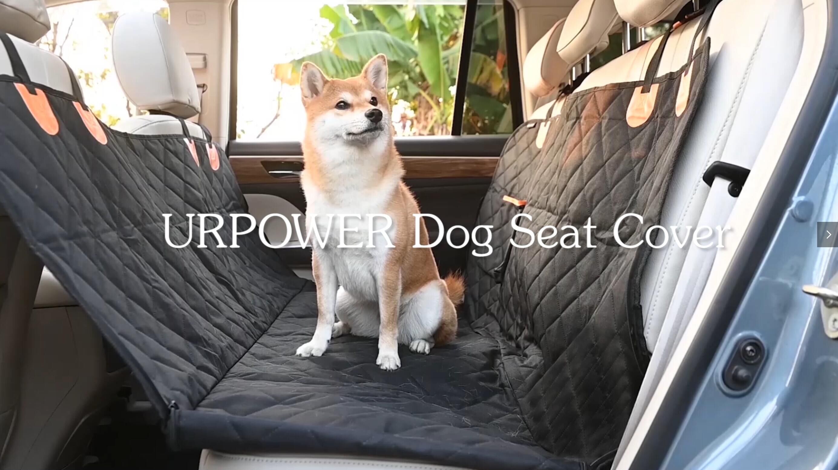 URPOWER Dog Car Seat Cover for Pets 100% Waterproof Seat Cover Hammock 600D Heavy Duty Scratch Proof Nonslip Durable Soft Back Seat Covers for Cars Trucks and SUVs