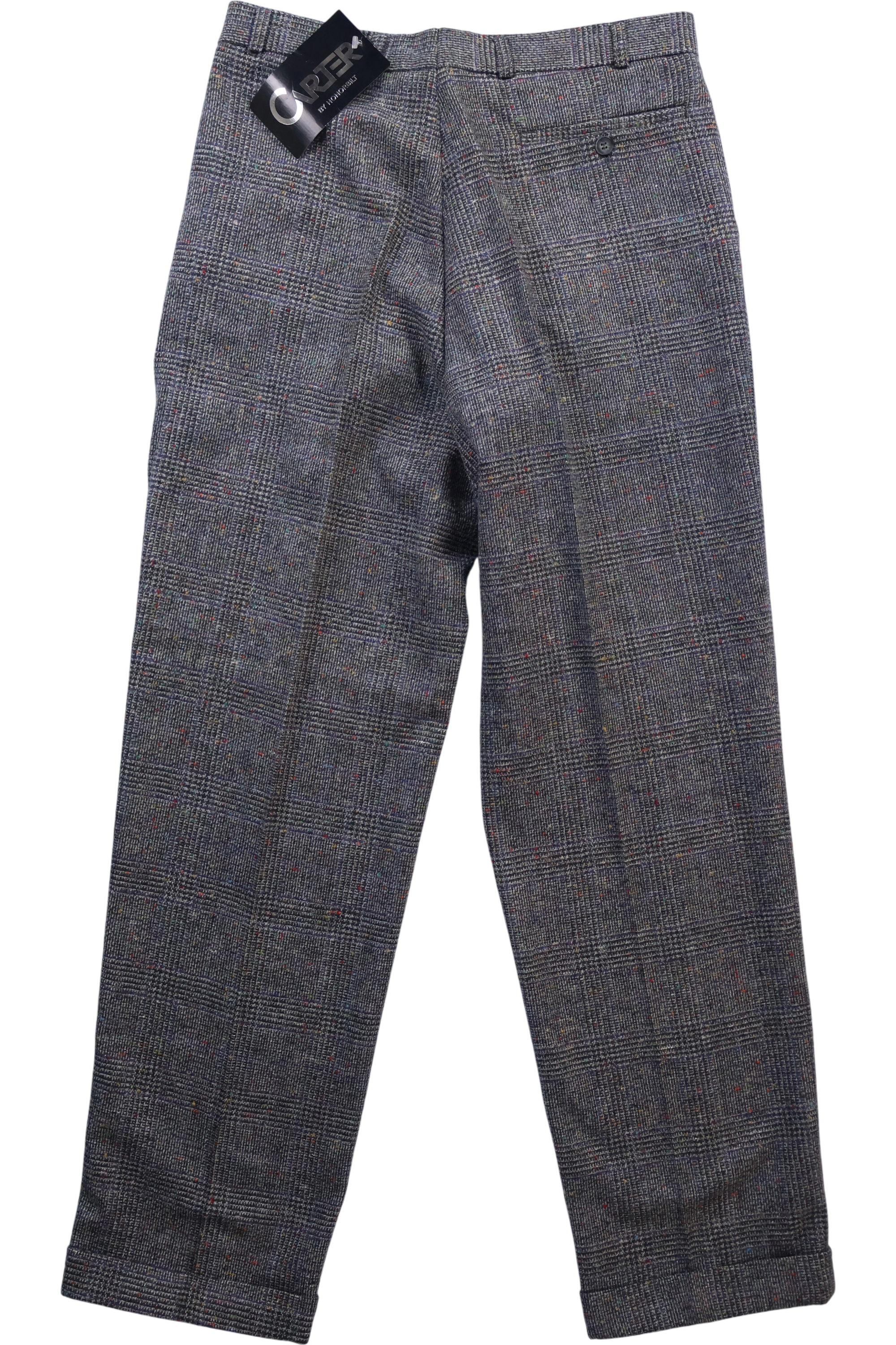 1970s Men's Checkered Wool Trousers