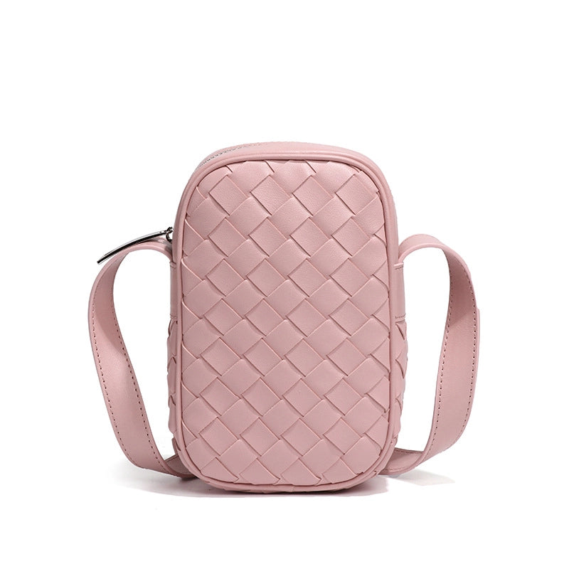 Women's Small Pu Leather Solid Color Elegant Streetwear Square Zipper Phone Wallets