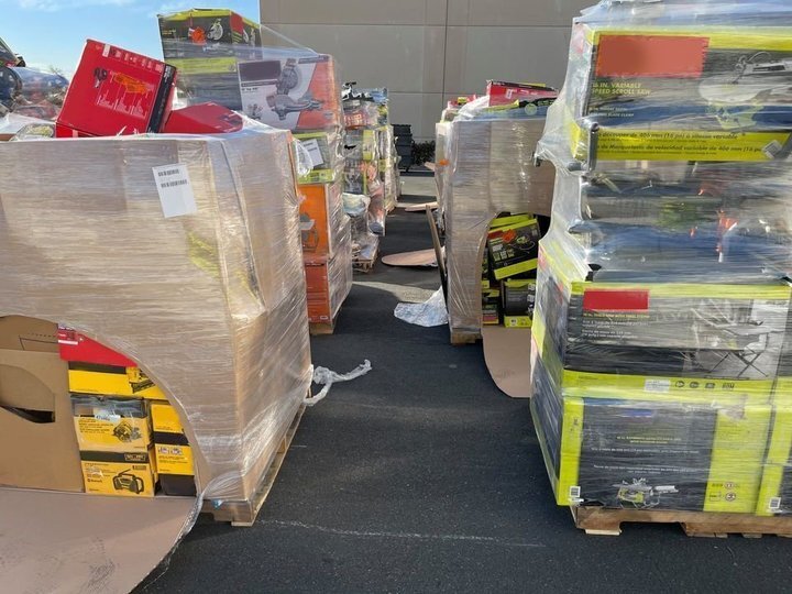 🎁2025  Amazon Customer Returns Tool Pallets Online⭐Buy 7 FOOT TALL “MONSTER” PALLETS Online