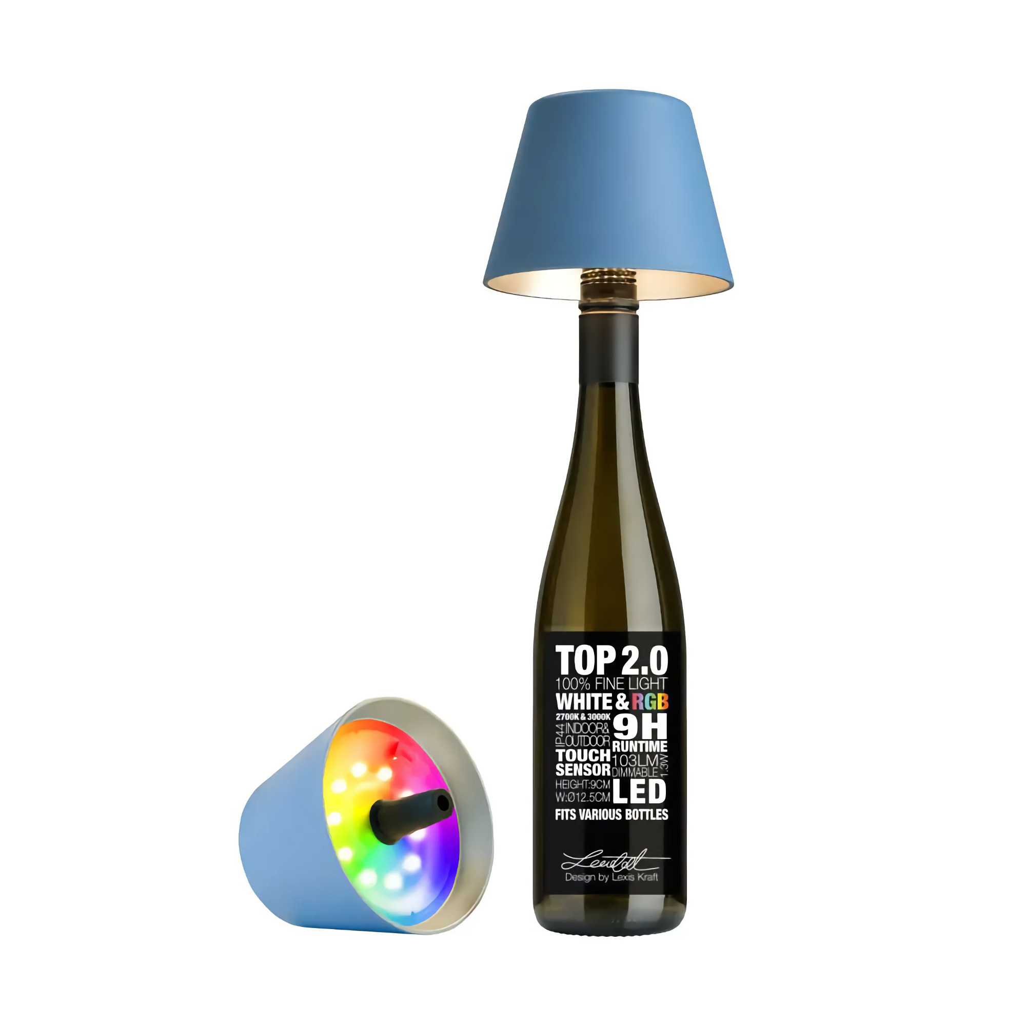 TOP 2.0 bottle light. blue