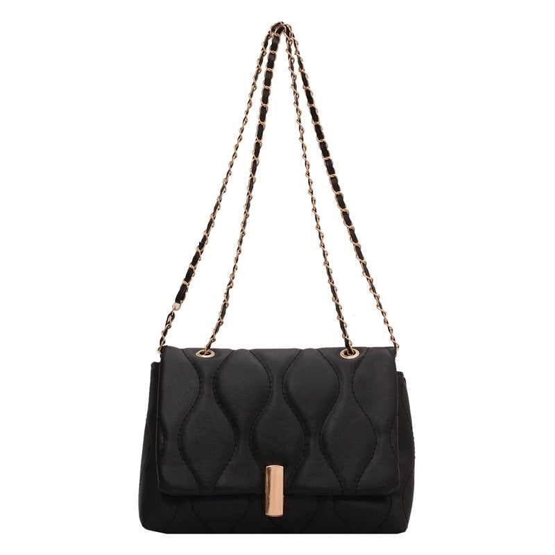 Retro Women's Bag Spring New Fashion Western Style Rhombic Chain Shoulder Bag Crossbody Small Square Bag
