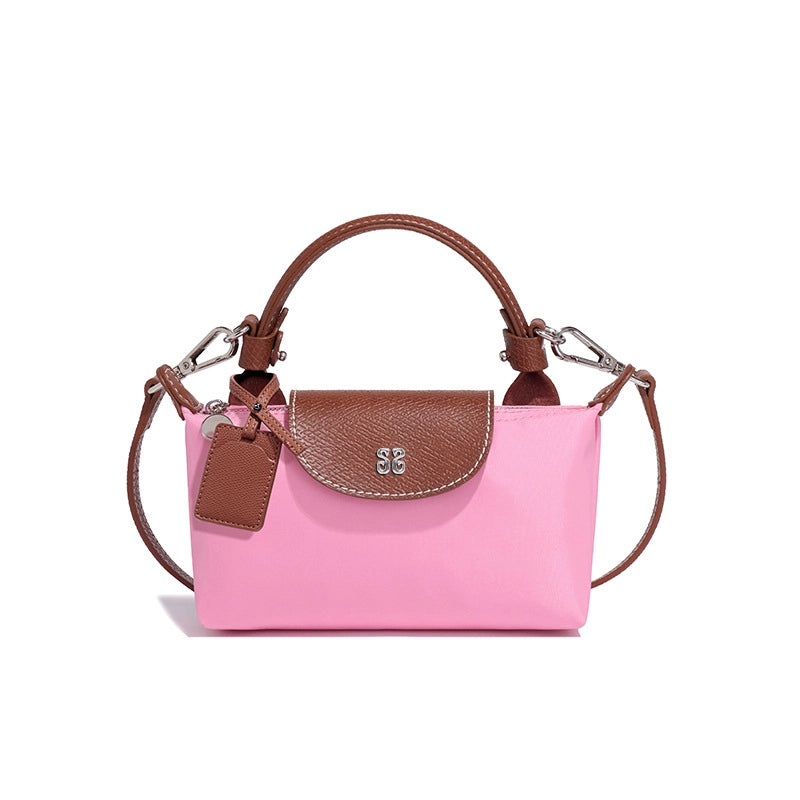 Women's Medium Nylon Solid Color Classic Style Square Magnetic Buckle Crossbody Bag