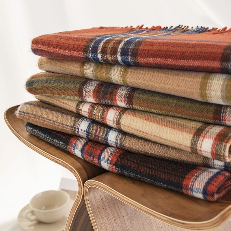 Women's Casual Vintage Style Lattice Polyester Scarf