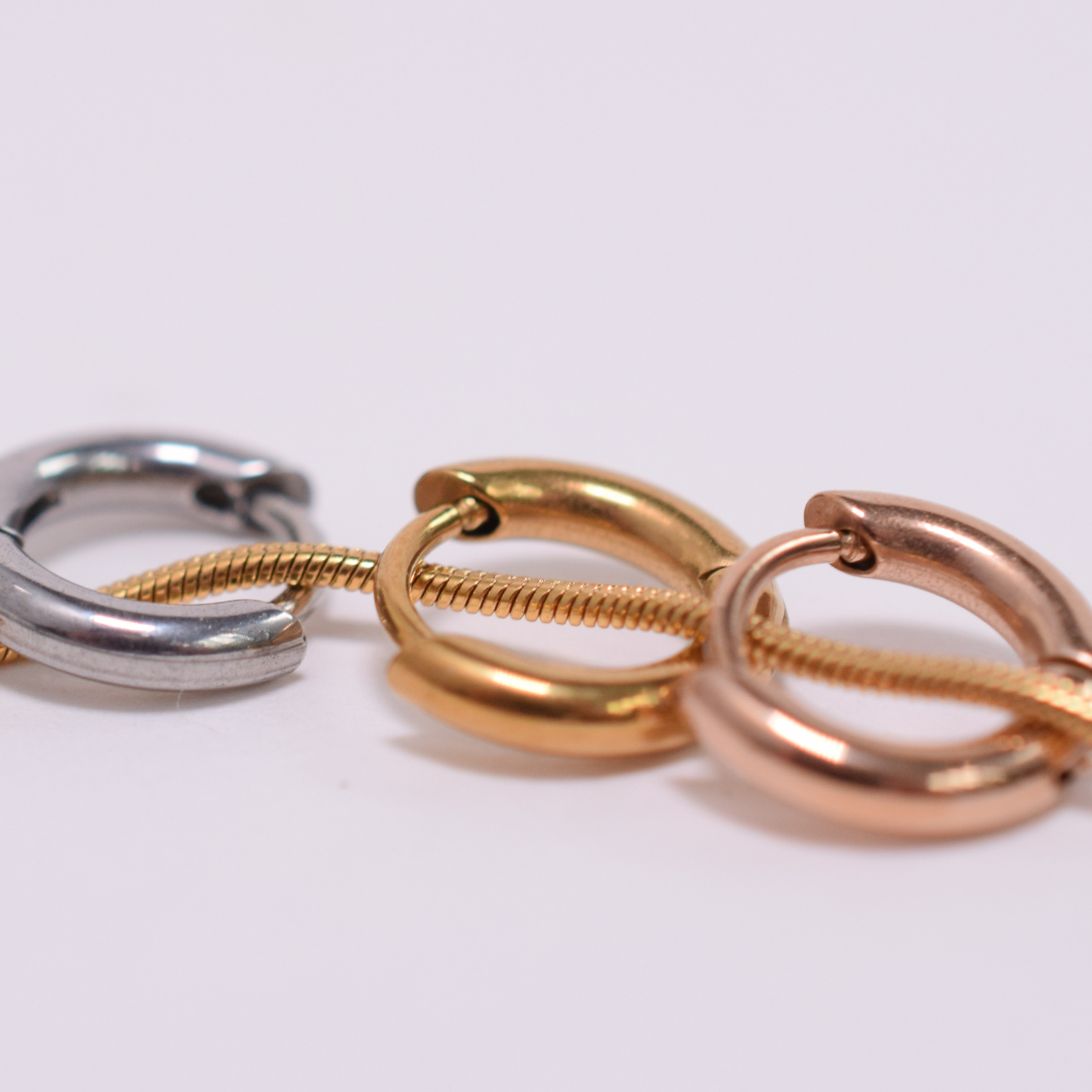 6mm Mini classic hoops - Silver