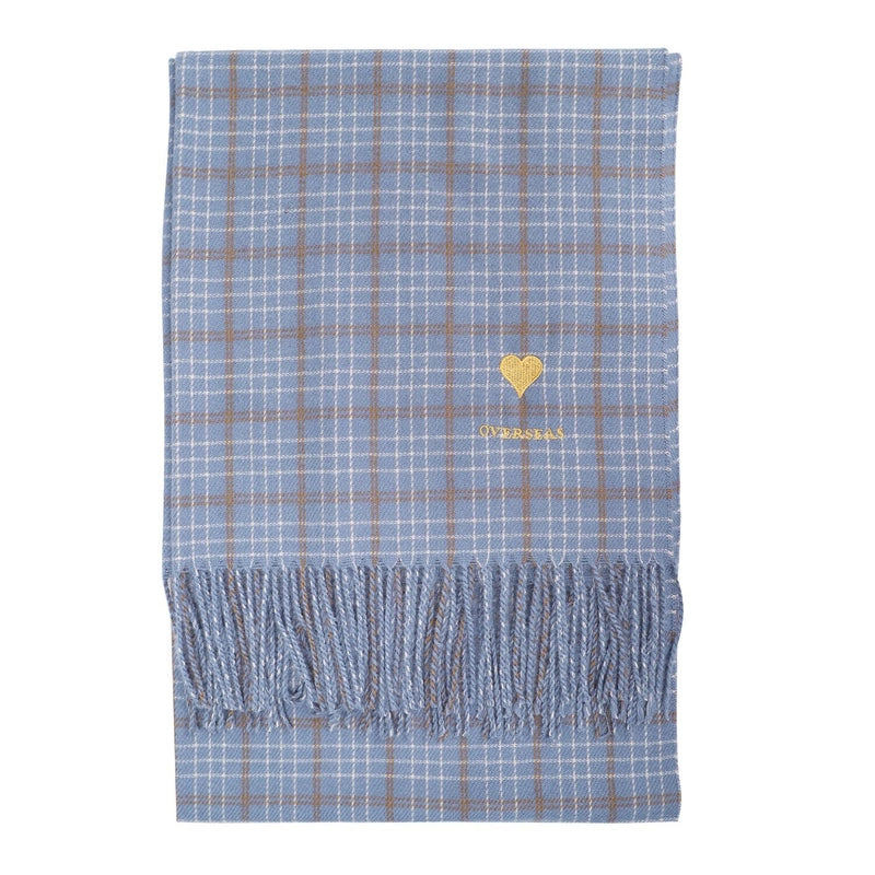 Fresh New Retro Scarf  Versatile Warm Embroidered Lovely Tassel Scarf For Students Women Winter