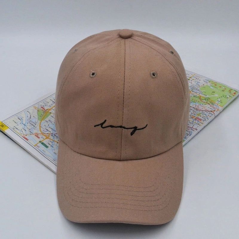 Unisex Minimalist Graffiti Embroidery Wide Eaves Baseball Cap