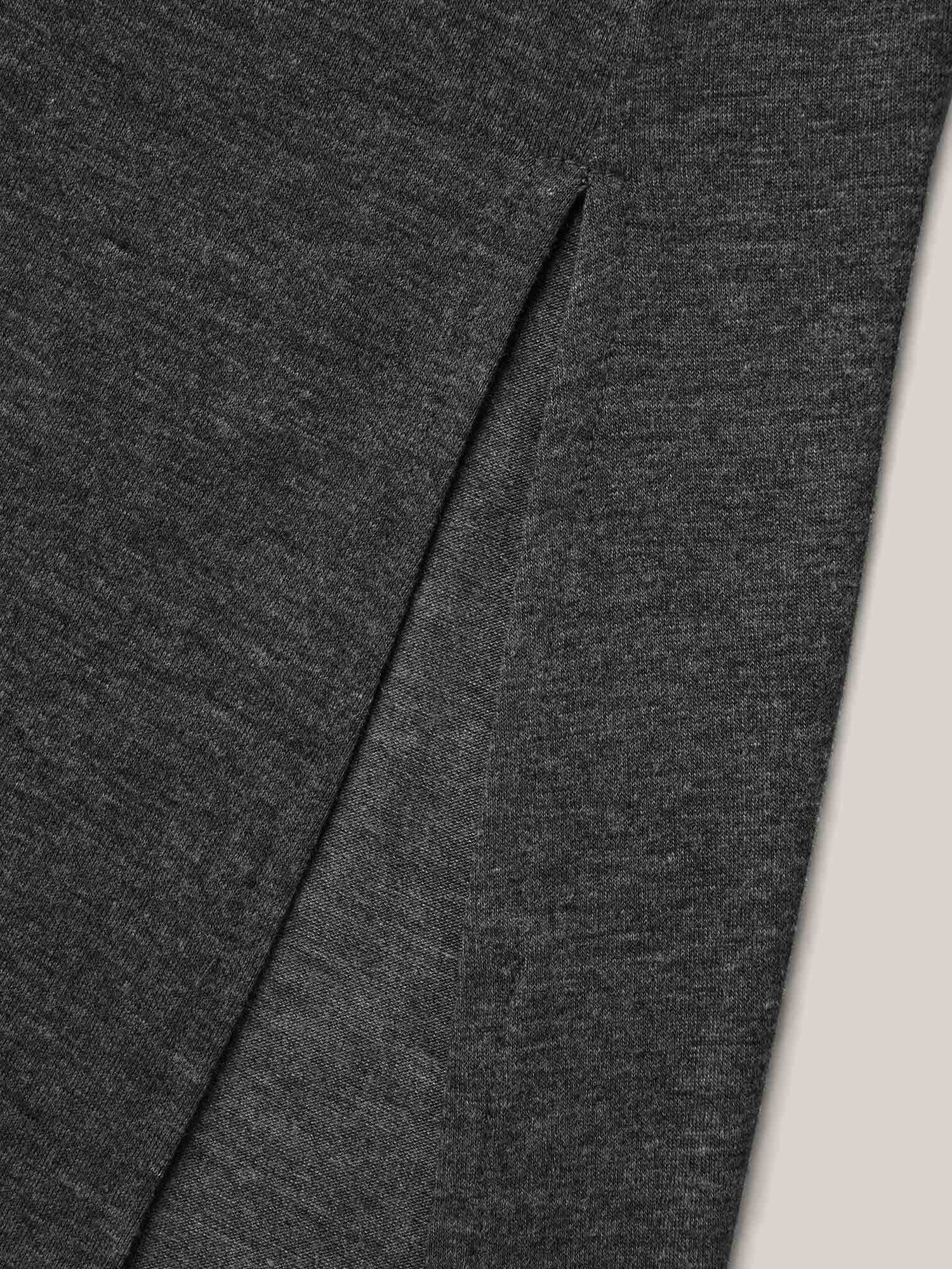 Solid Slit Round Neck Tunic T-Shirt