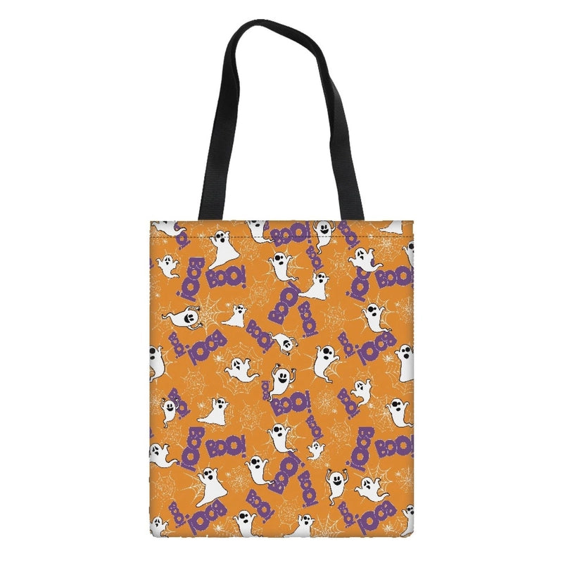 Halloween Women's Medium Polyester Pumpkin Letter Streetwear Square Open Customized Handbag