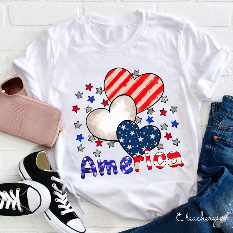 America Heart T-Shirt