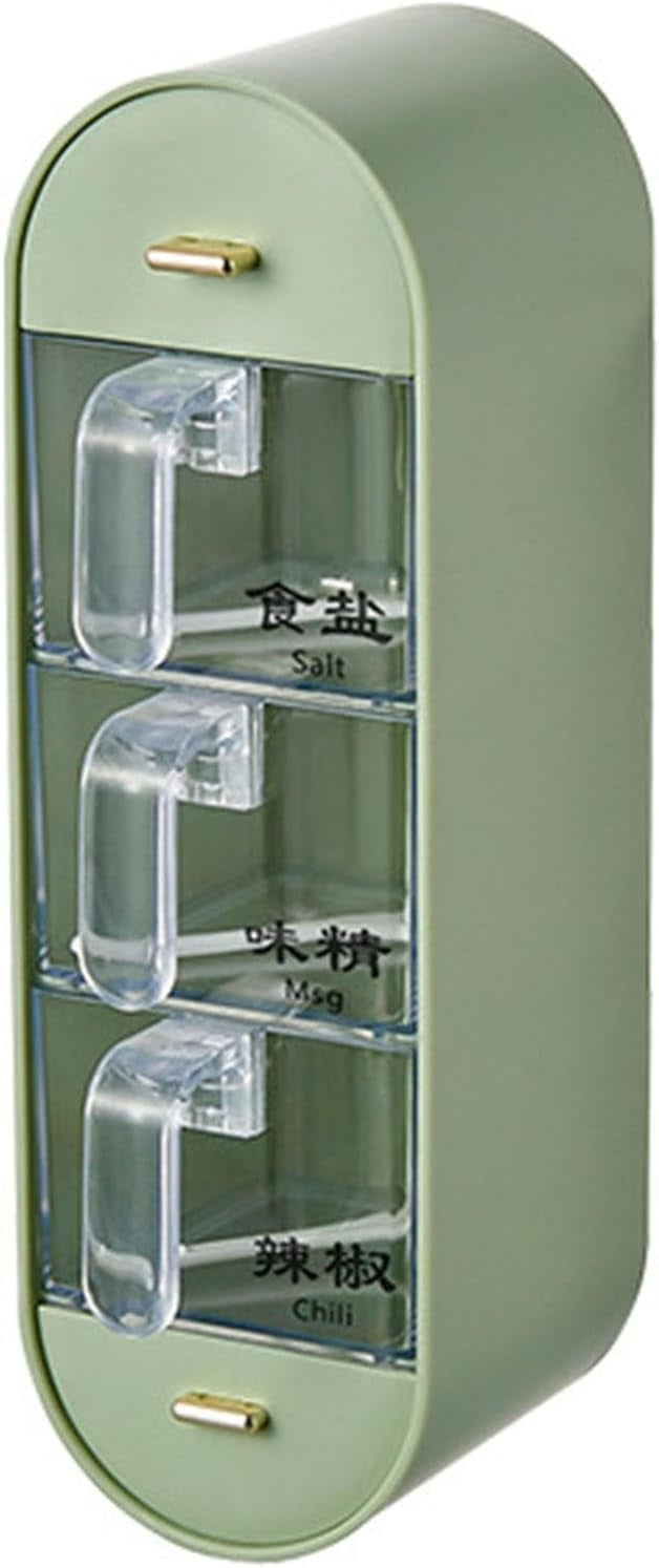 Household Condiment Box No drilling Hangable Condiment Dispenser.for Home Kitchen