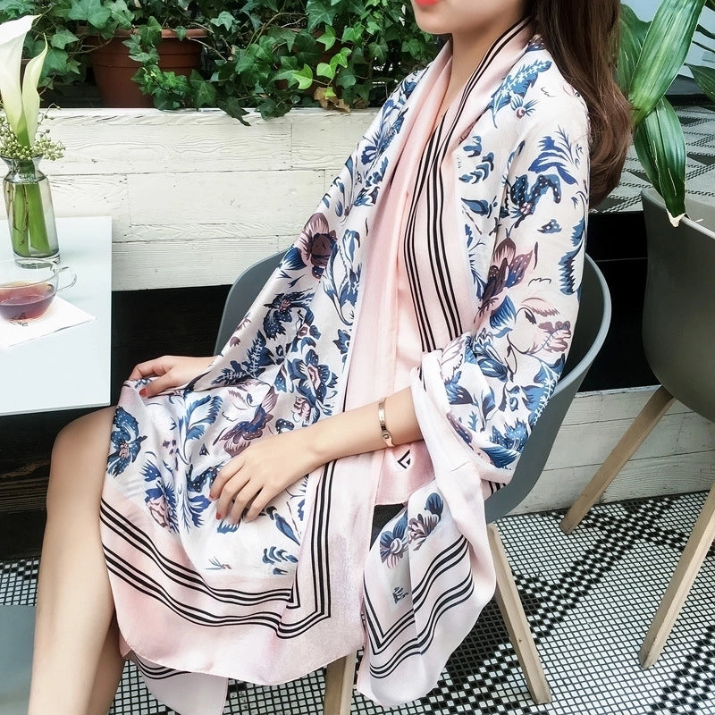 Fashion Silk Scarf (707 Main Color) Nhcj0164-707 Main Color