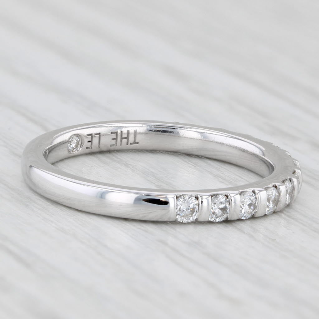 The Leo 0.50ctw Diamond Wedding Band 14k White Gold Stackable Anniversary Ring